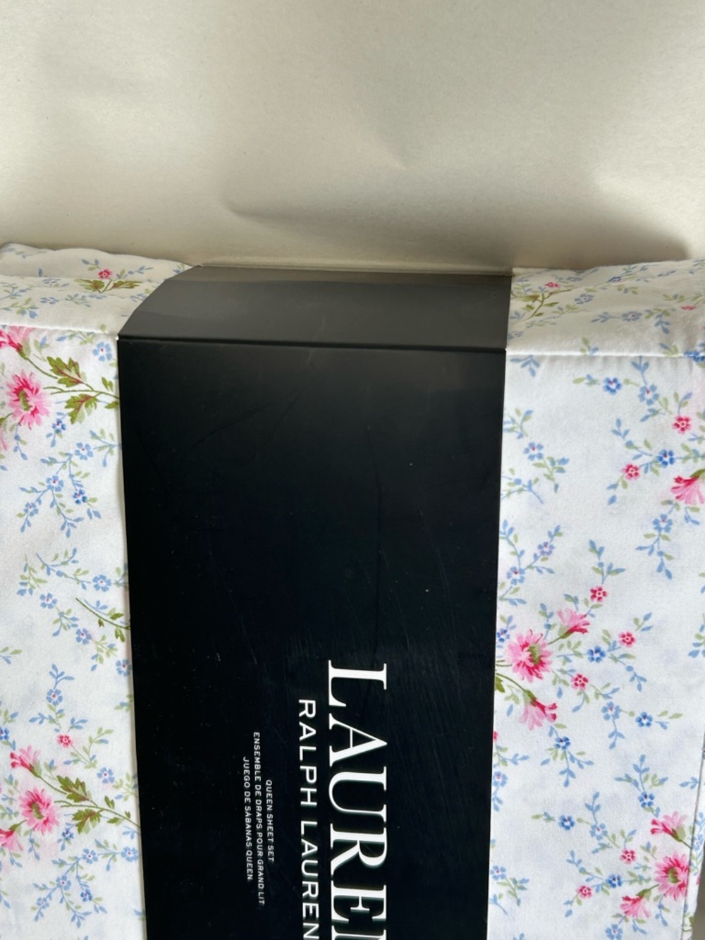 Ralph Lauren Black LAUREN Box with White Logo